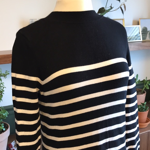 Loft Striped Sweater Dress - Picture 2 of 9